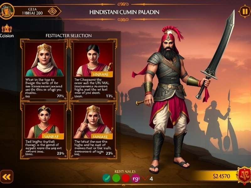 Hindustani Cumin Paladin character selection
